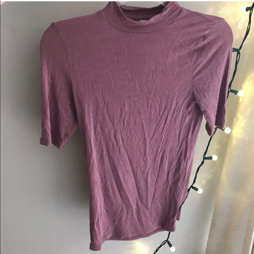 Garage light pink high neck shirt
